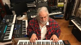 Vangelis with his new synths, Paris.jpg