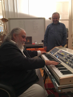 Vangelis with Laurent Lecatelier and the RIVER synth 1.png