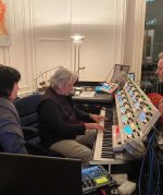 Frederick Rousseau with Vangelis' new custom MIDI system..jpg Frederick Rousseau with Vangelis' new custom MIDI system..jpg