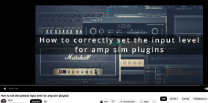 Μάλλον χρησιμοποιούμε λάθος τα soft amp sim μας (gain staging)